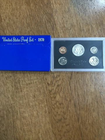 1970 US Mint Proof Set In Original Blue Box Cover