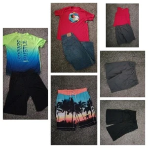 Boys Clothes Lot jeans Size 14 Husky outfits shirts swim tops mixed clothes xl - Picture 1 of 10
