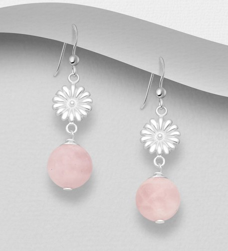 Women's Hook Earrings Silver S925 Sterling Silver Dainty Droplet Design