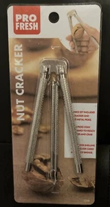 Pro Fresh Nut Cracker Set W/ 2 Metal Picks To Get Hard To Reach 🌰 Centers - Picture 1 of 4