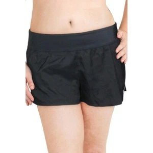 Nike Womens Boardshorts Full Coverage Swim Bottom Separates Black L - Picture 1 of 2