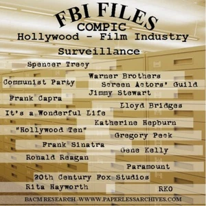 Hollywood/Film Industry Surveillance 1942-1958 FBI Files USB Drive - Foto 1 di 7