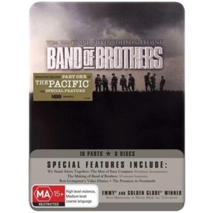 Band Of Brothers (DVD, 2001) Region 4 (Limited Edition Tin Box-Set) 6-Disc, 10- - Picture 1 of 5
