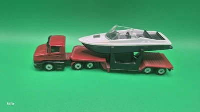 Siku 1610/11 Tieflader mit Boot   - Bild 1 von 4