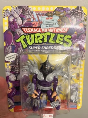 Vintage 1991 TMNT  Mutant Ninja Turtles Super Shredder MOC Unpunched BA879 - Image 1 of 4