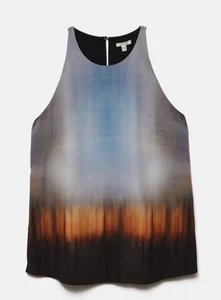 JIGSAW ärmelloses Top Batik Tank Tunika Top neu mit Etikett £125 *aktuell* Set verfügbar - Bild 1 von 6