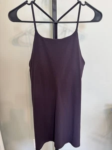 Lululemon Größe 12 lila Damen-Tanktop gepolsterter BH Regal Sonnenuntersetzer hoher Ausschnitt - Bild 1 von 7