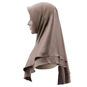 Muslim Women Hijab Scarf Turban Bonnet Head Cover Shawls Islamic Headscarf Arab - Picture 1 of 14
