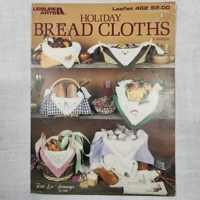 1986 Vtg Holiday Bread Clothes Needlepoint Cross Stitch Design Leisure Arts #462 - Image 1 of 4