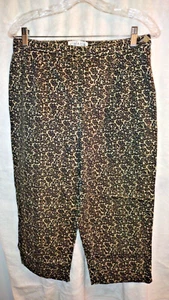 Women's animal print Capri Pants size 12 CHAUS - Picture 1 of 3
