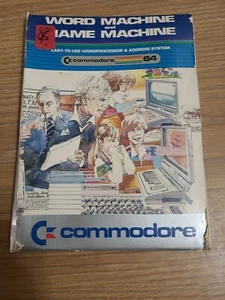 Commodore The Word Machine And Name Machine With Manual and Case - Imagen 1 de 7