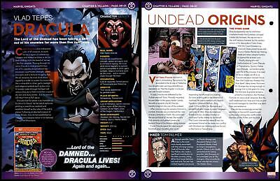Dracula - Vlad Tepes #DR-01 Villains - Marvel Knights Fact File Page • 1.49£