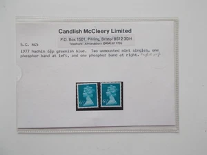 Máquinas especializadas 1977 6,5p banda izquierda y derecha SG X873 y X873Ea U/M Full Perfs - Imagen 1 de 1