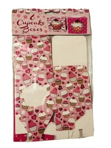 RSW Cupcake Kuchen Party Geburtstag Dekoration 6er Pack Kuchen Boxen - Bild 1 von 2