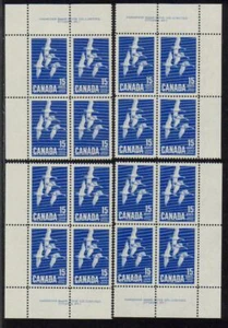 1963 Canada SC# 415 Canada Goose Plate # 1 Set of 4 Plate Blocks M-NH Lot # 215 - Picture 1 of 1
