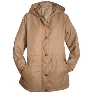 Übergangsjacke Gr.40 L Mantel JACKE PARKA Kapuze Beige CAMEL - Bild 1 von 1