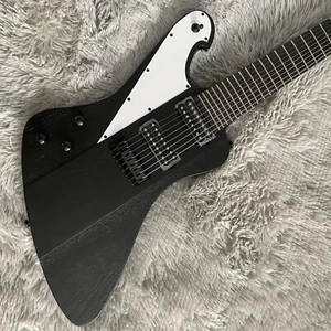 Matte Black Fredrik Thordendal Firebird Electric Guitar 8 String White Pickguard - Picture 1 of 7