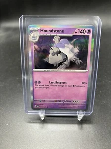 Houndstone 043/091 Holo Rare Paldean Fates Pokémon Scarlet & Violet - Picture 1 of 2