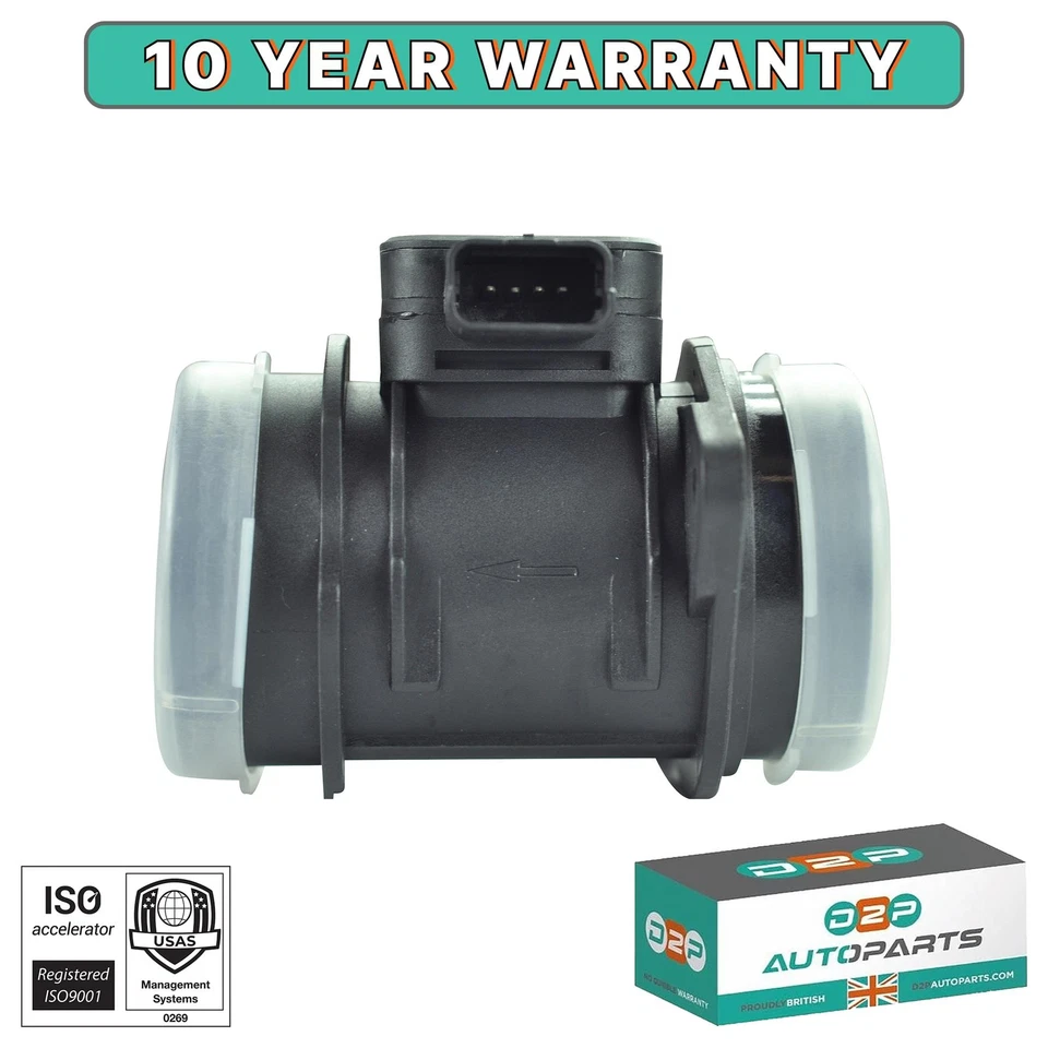 MASS AIR FLOW METER SENSOR FOR PEUGEOT 107 206 207 CITROEN C1 C2 C3 NEMO 1.4 HDI - Image 1 of 4