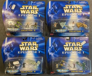 LOT OF 4 Star Wars Episode I Micro Machines 1st ED LOT Collection I II III IV - Bild 1 von 2