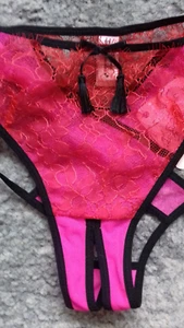 AGENT PROVOCATEUR RARE PINK MEGAN OUVERT OPEN BRIEF SIZE 4 LARGE UK 12 BNWT - Picture 1 of 7