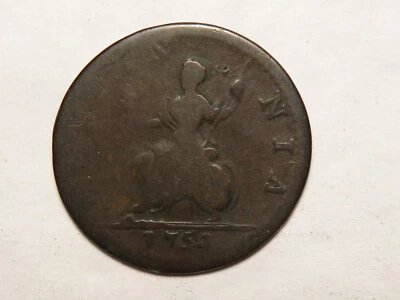 1754 Great Britain Farthing - Image 1 of 2