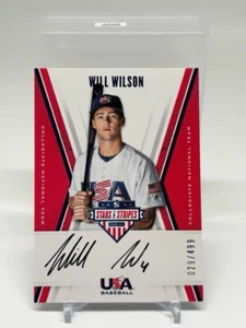 2019 Stars and Stripes Collegiate Team Autographs Will Wilson Auto /499 - Picture 1 of 2