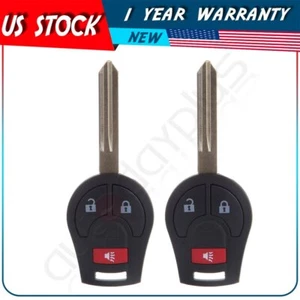 2 Remote Car Key Fob for Nissan For NV200 2014 2015-2018 2019 3 Buttons - Picture 1 of 8