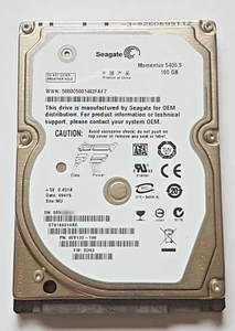 160 GB SATA Seagate Momentus 5400.5 ST9160310AS 5400rpm 8MB HDD 2,5 " Hard Drive - Picture 1 of 1