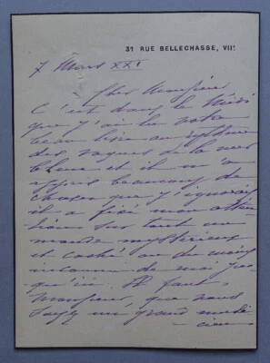 Julia DAUDET - LETTRE AUTOGRAPHE SIGNÉE - Photo 1/4