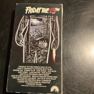 Friday the 13th VHS Jason Horror 1980 80's Movie Slasher Paramount 1990 - Picture 1 of 3