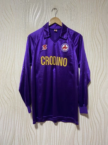 FIORENTINA 1988 1989 HOME FOOTBALL SHIRT SOCCER JERSEY ABM LONG SLEEVE sz XL Cover