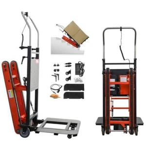 400W Heavy Duty Electric Stair Climbing Hand Truck Dolly Cart 441lb Capacity - Picture 1 of 7