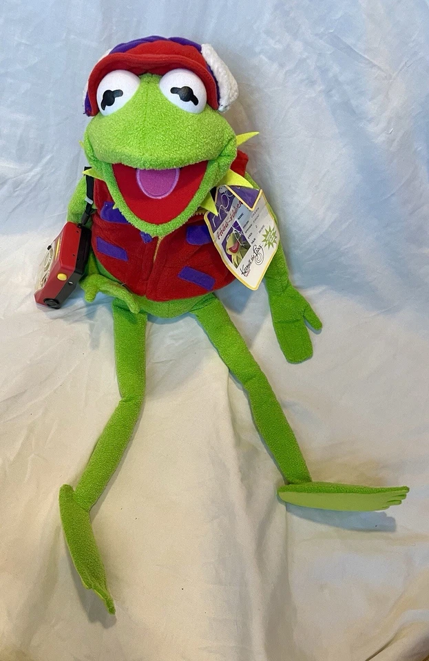 Kermit la Rana-tógrafo Peluche Exclusivo 26" CÁMARA con Etiquetas 2002 Macy's Foto 1 de 4