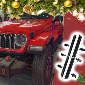 4PCS Aluminum Running Board fits for Jeep Wrangler Jk 4D 2007-2017 Side Steps - Picture 1 of 22