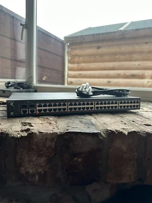 Nortel BES 220-48T-PWR POE Network Switch Used - Image 1 of 4
