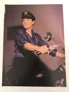 Elvis Presley Magazine Pinup Vintage Ephemera Elvis Motorcycle - Picture 1 of 2