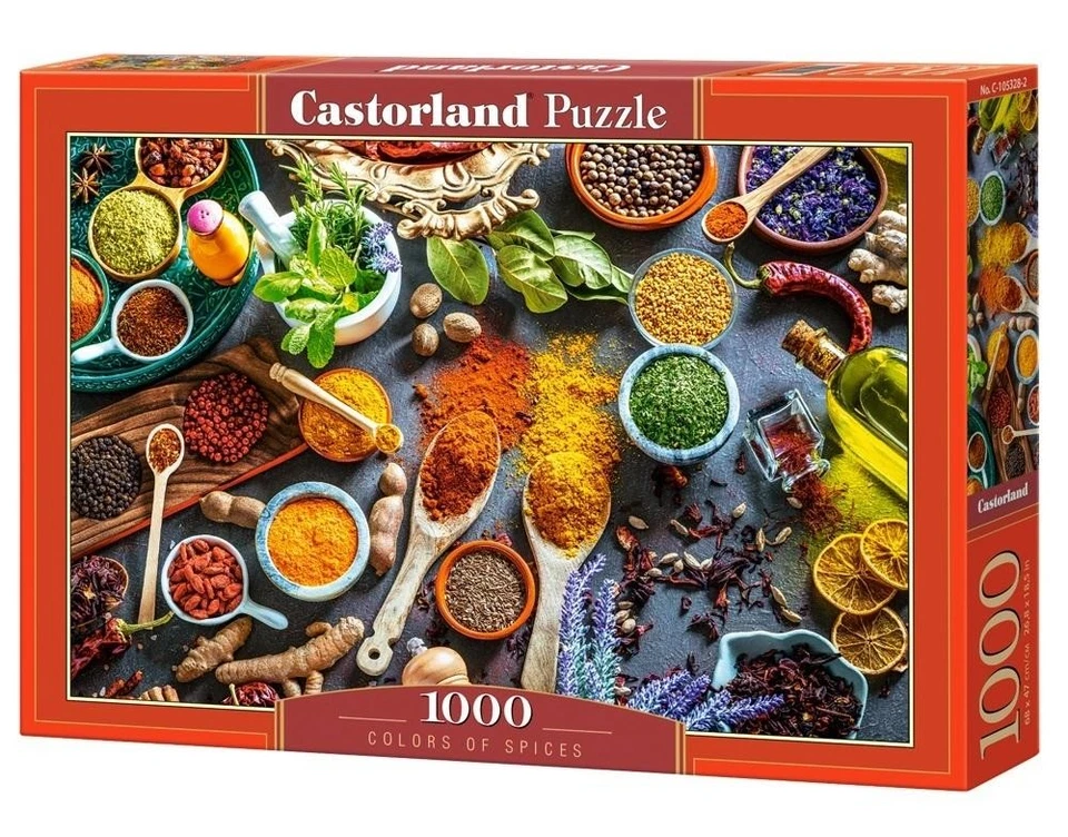 CASTORLAND Puzzle 1000 Farben der Gewürze CASTOR