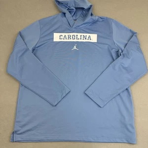 North Carolina Tar Heels Shirt Men Extra Large Blue Jordan Basketball Tee Hood - Picture 1 of 9