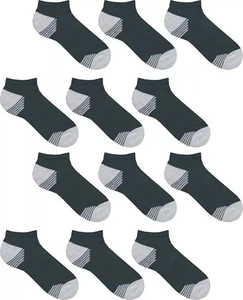 12 Paar unsichtbare Herrensocken niedrig geschnitten sportlich Laufen Freizeit gefüttert Größe 10-13 - Bild 1 von 5