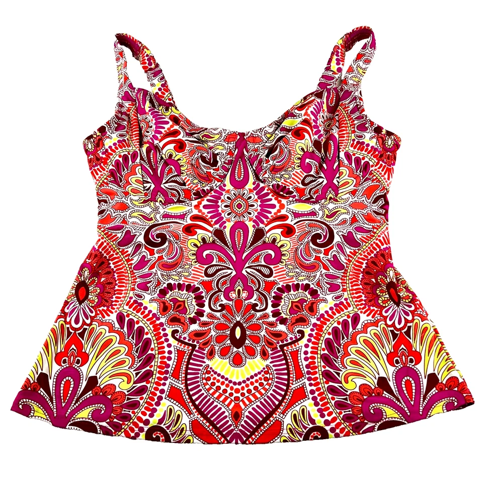 Camiseta de natación Title Nine bodacious rosa cachemira con aros para mujer talla 34DD Foto 1 de 4