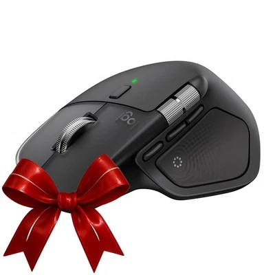 Logitech MX Master 4 Wireless Mouse - 8000 DPI Sensor, Multi-Device (Black) - Image 1 of 4