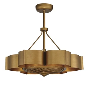 Savoy House 39-FD-125 Stockholm 14" LED Indoor Ceiling Fan - Gold - Picture 1 of 11