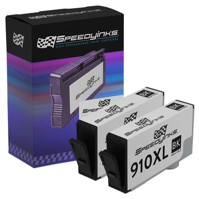 Speedy 2PK REMAN HP 910XL 3YL65AN HY Black Ink OfficeJet 8010 8020 8025 8030 - Image 1 of 4