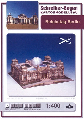 Kartonmodell Reichstag Berlin 1:400 Schreiber Bogen - Bild 1 von 2