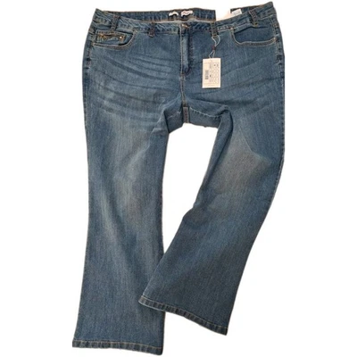 Sheego Hose Jeans Stretch Denim Bootcut Maila Blau blue (7 083) Übergröße NEU - Bild 1 von 4