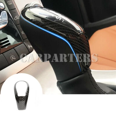 For Volvo S60 V60 Carbon Fiber Center Console Gear Shift Knob Cover 2012-2017 - Image 1 of 4