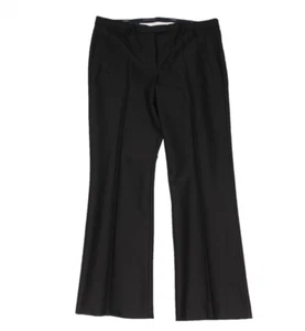 S Max Mara Women Fatina Pants US 12 IT 46 Black Viscose Cotton Trousers Slacks - Picture 1 of 10