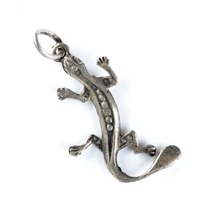 Vintage Charm Ciondolo in argento: Animali LUCERTOLA - Animals LIZARD - Picture 1 of 2