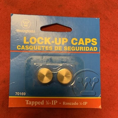 Tapas de bloqueo Westinghouse 70169 2PK acabado latón, 2 por pedido, ENVÍO GRATUITO Foto 1 de 3